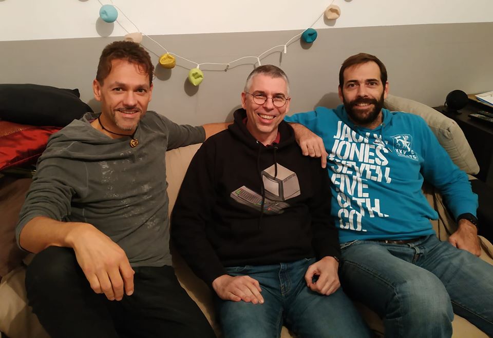 3 December 2019, Montpellier &mdash; left to right: Overflow, Longshot, Digit.