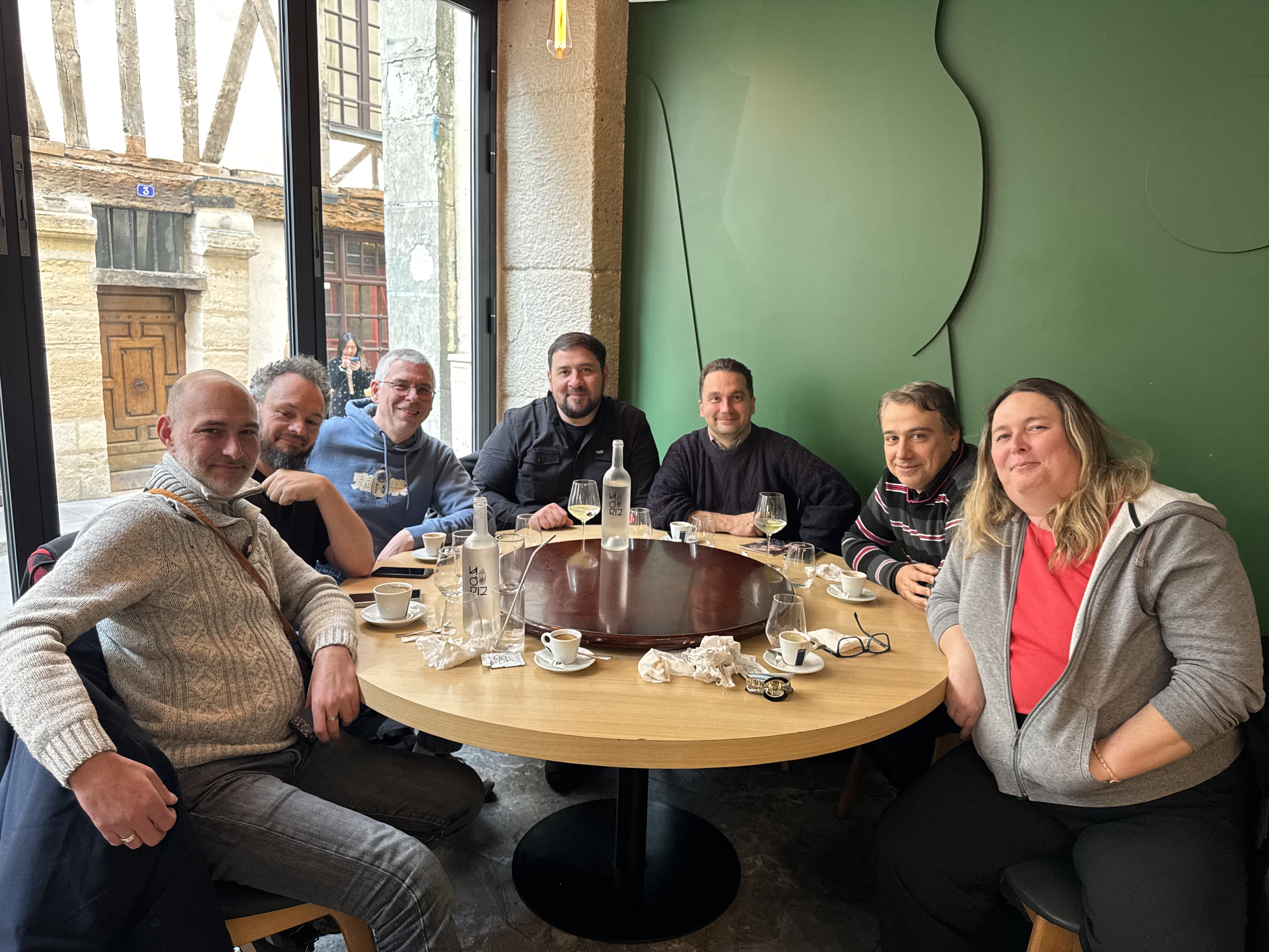 Paris, 15 April 2025 &mdash; left to right: Candy, Ced, Longshot, Made, Siko, Ram7, Cheshirecat.