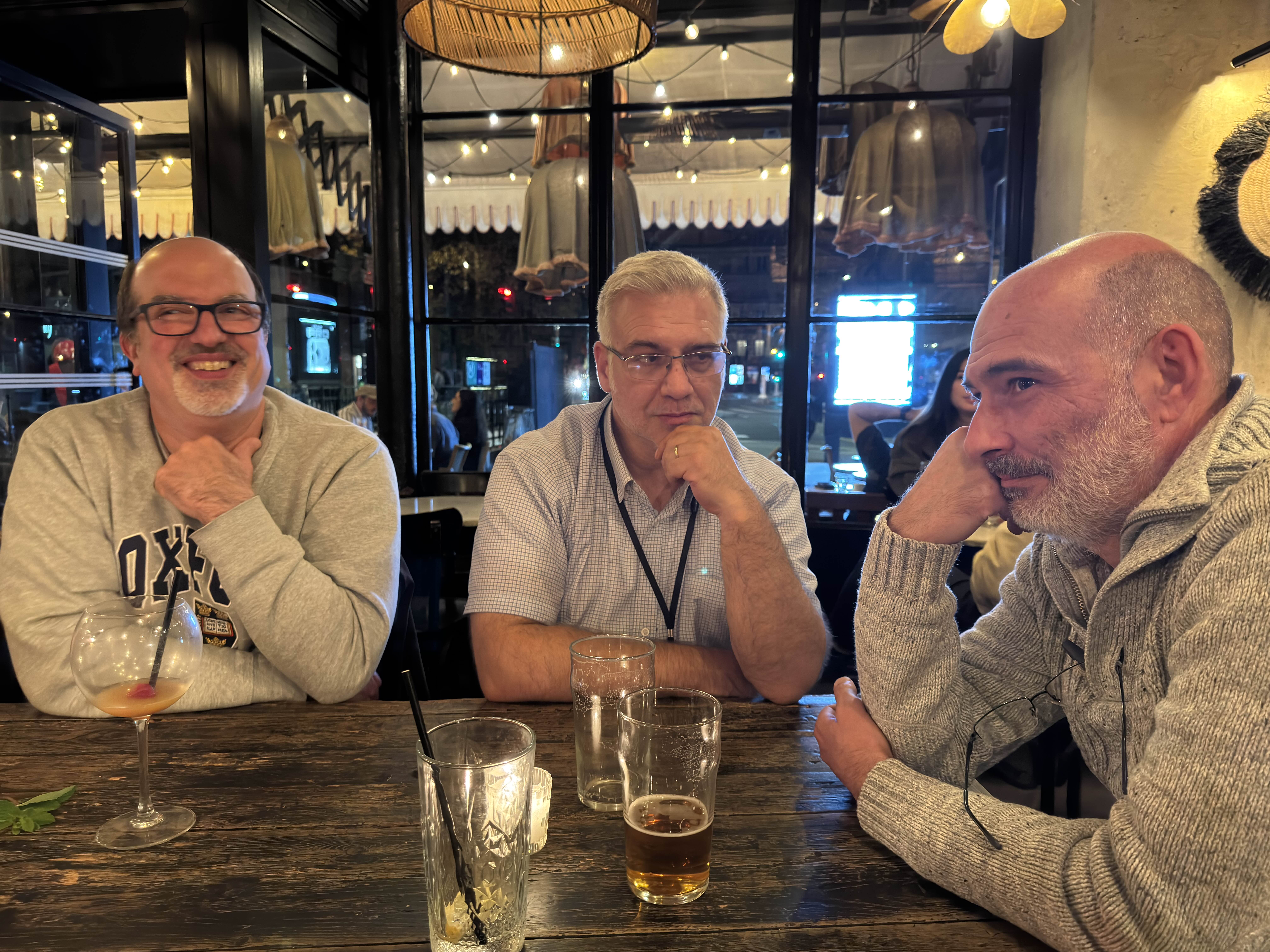 Paris, 11 October 2025 &mdash; left to right: DManu78, STV, Candy.