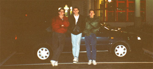 On the road to Germany, April 1993 &mdash; Digit, Longshot, Slash.